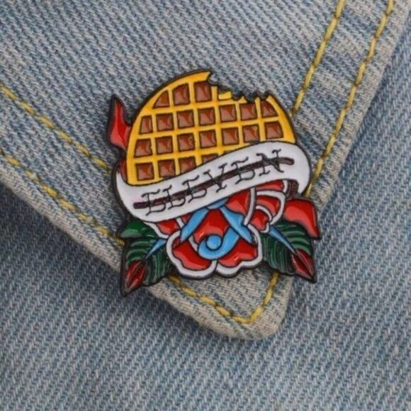 3/20 Waffle Eleven Stranger Things Enamel Pin - Picture 1 of 1